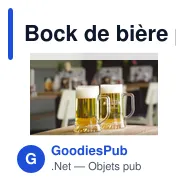 Bock de bière personnalisable XL 500 ml avec logo - Miniature 2