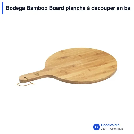Planche à découper personnalisable en bambou avec logo - Bodega Bamboo Board - Image 1