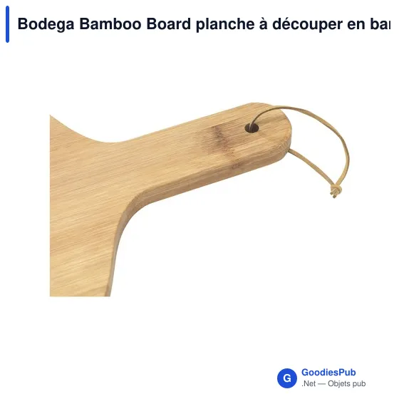 Planche à découper personnalisable en bambou avec logo - Bodega Bamboo Board - Image 2