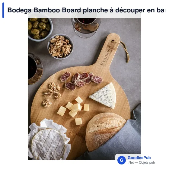 Planche à découper personnalisable en bambou avec logo - Bodega Bamboo Board - Image 4