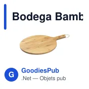 Planche à découper personnalisable en bambou avec logo - Bodega Bamboo Board - Miniature 6