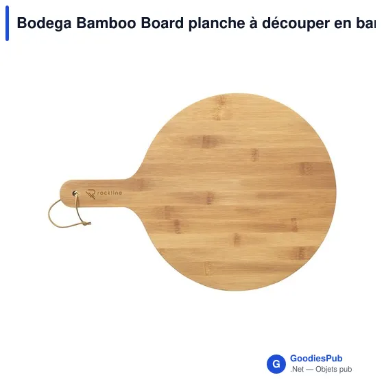 Planche à découper personnalisable en bambou avec logo - Bodega Bamboo Board - Image 7