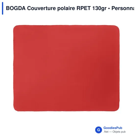 BOGDA Couverture polaire RPET 130gr - Image 2