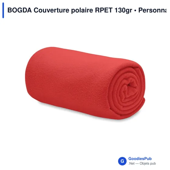 BOGDA Couverture polaire RPET 130gr - Image 3