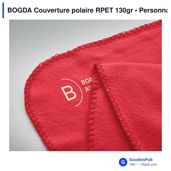 BOGDA Couverture polaire RPET 130gr - Image 4