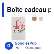 Boîte cadeau personnalisable pour petite bouteille en carton avec logo - Small - Miniature 1