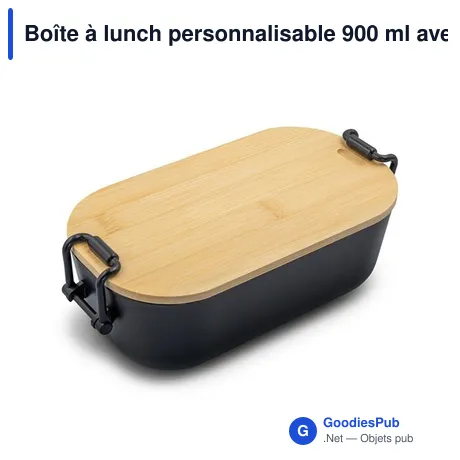 Boîte à lunch personnalisable 900 ml avec logo - Loes