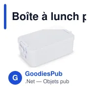 Boîte à lunch personnalisable double étage avec couverts et logo - Duo - Miniature 2