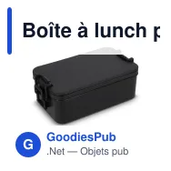 Boîte à lunch personnalisable double étage avec couverts et logo - Duo - Miniature 4
