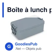 Boîte à lunch personnalisable double étage avec couverts et logo - Duo - Miniature 5