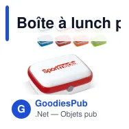 Boîte à lunch personnalisable 1000 ml en ABS avec logo - Fresh - Miniature 1
