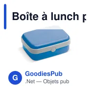 Boîte à lunch personnalisable 1000 ml en ABS avec logo - Fresh - Miniature 2