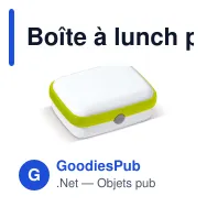 Boîte à lunch personnalisable 1000 ml en ABS avec logo - Fresh - Miniature 3