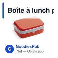 Boîte à lunch personnalisable 1000 ml en ABS avec logo - Fresh - Miniature 4