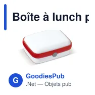 Boîte à lunch personnalisable 1000 ml en ABS avec logo - Fresh - Miniature 6