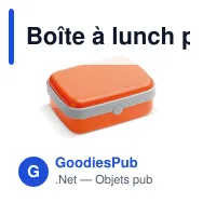 Boîte à lunch personnalisable 1000 ml en ABS avec logo - Fresh - Miniature 7