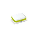 Variante Blanc / vert clair - Boîte à lunch personnalisable 1000 ml en ABS avec logo - Fresh