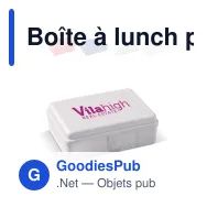 Boîte à lunch personnalisable 950 ml en PP avec logo - One - Miniature 1