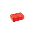 Variante Transparent Rouge - Boîte à lunch personnalisable 950 ml en PP avec logo - One