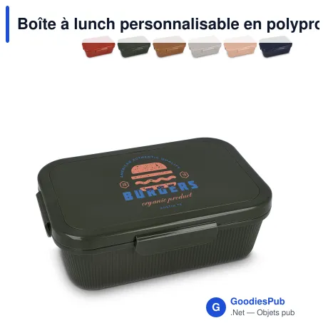 Boîte à lunch personnalisable en polypropylène avec logo - Sagaform Tina