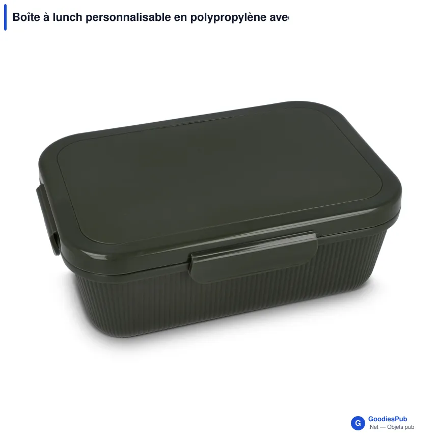 Boîte à lunch personnalisable en polypropylène avec logo - Sagaform Tina - Image 4