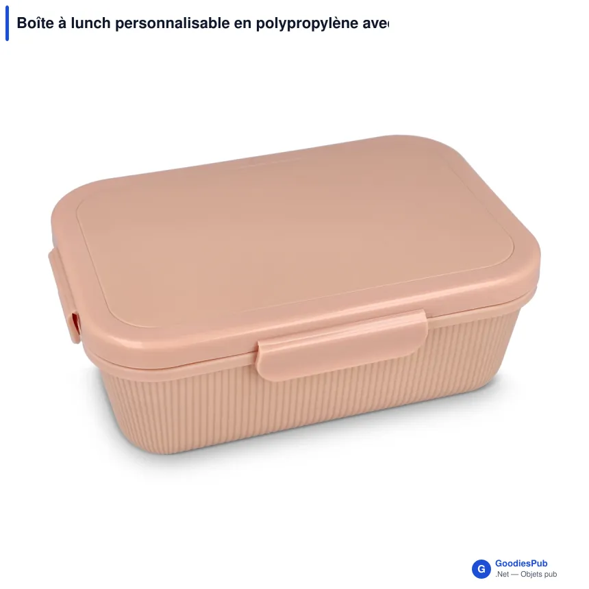 Boîte à lunch personnalisable en polypropylène avec logo - Sagaform Tina - Image 5
