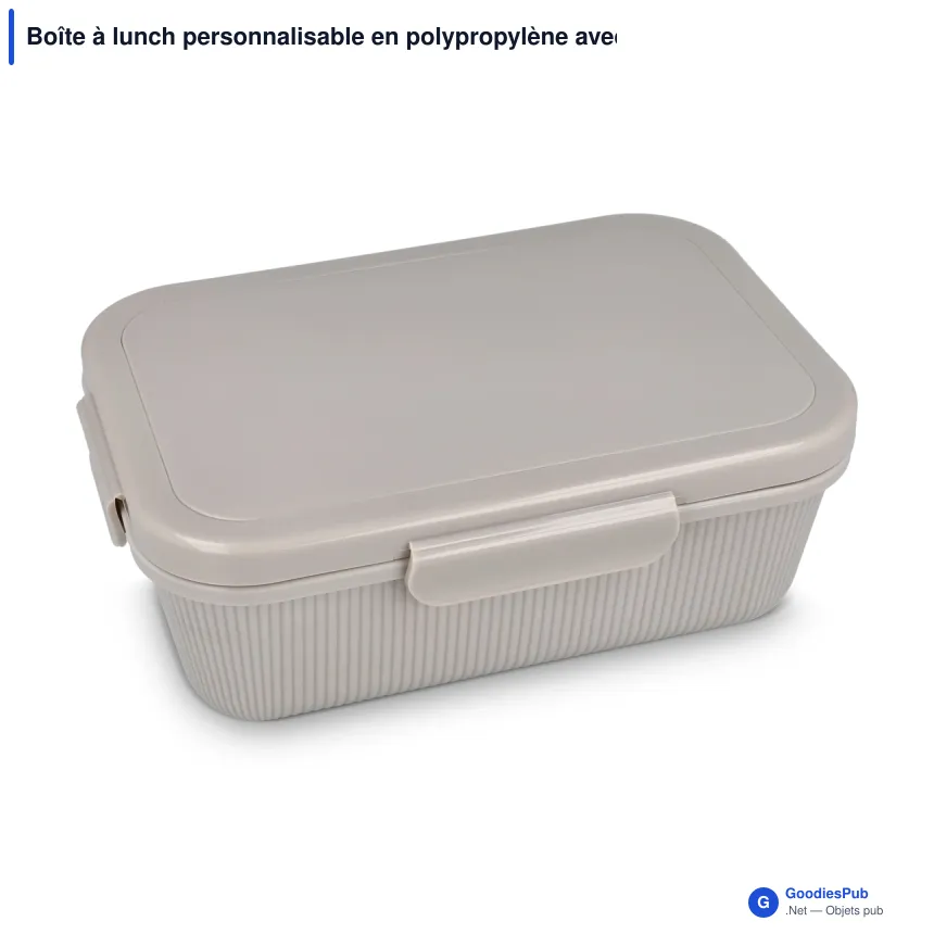Boîte à lunch personnalisable en polypropylène avec logo - Sagaform Tina - Image 6