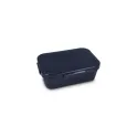 Variante Bleu foncé - Boîte à lunch personnalisable en polypropylène avec logo - Sagaform Tina