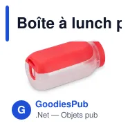 Boîte à lunch personnalisable avec pot à sauce et cuillère-fourchette et logo - All-in - Miniature 3