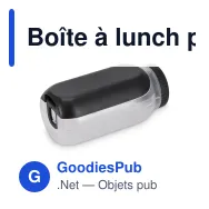 Boîte à lunch personnalisable avec pot à sauce et cuillère-fourchette et logo - All-in - Miniature 5