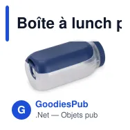 Boîte à lunch personnalisable avec pot à sauce et cuillère-fourchette et logo - All-in - Miniature 6