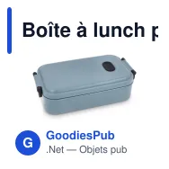 Boîte à lunch personnalisable 800 ml en PP et silicone avec logo - Zen - Miniature 2