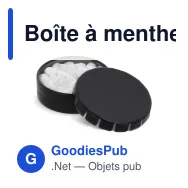 Boîte à menthes personnalisable en métal avec logo - Mini clic - Miniature 4