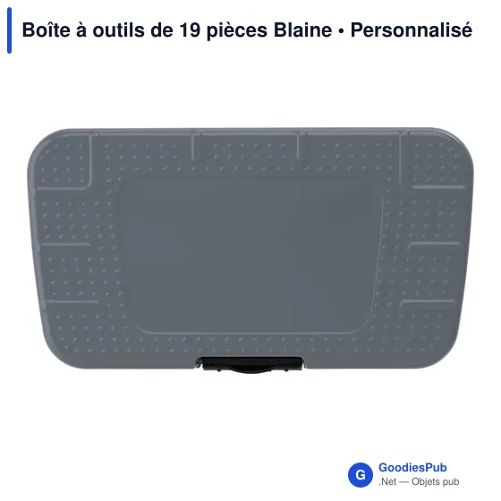 Boîte à outils personnalisable de 19 pièces avec logo - Blaine - Image 1