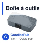 Boîte à outils personnalisable de 19 pièces avec logo - Blaine - Miniature 3