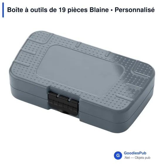 Boîte à outils personnalisable de 19 pièces avec logo - Blaine - Image 3
