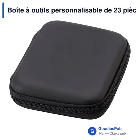 Boîte à outils personnalisable de 23 pièces avec logo - Lani