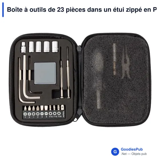 Boîte à outils personnalisable de 23 pièces avec logo - Lani - Image 4