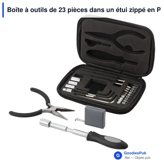 Boîte à outils personnalisable de 23 pièces avec logo - Lani - Image 6