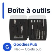 Boîte à outils personnalisable de 26 pièces avec logo - Alisha - Miniature 1