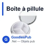 Boîte à pillule en métal Zara - Miniature 2