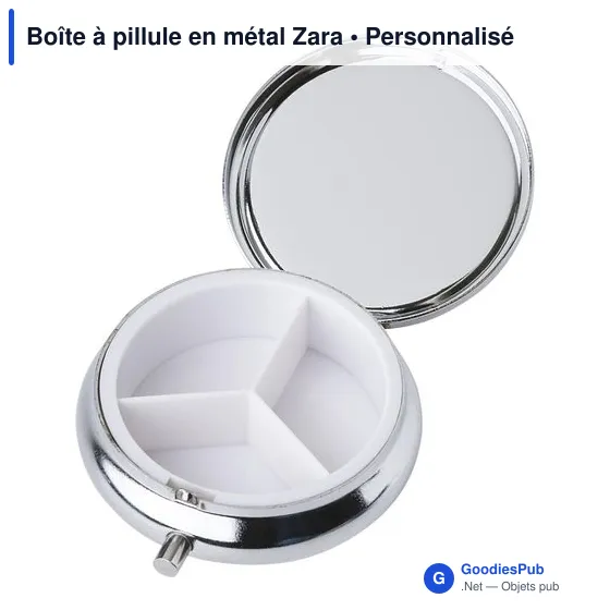 Boîte à pillule en métal Zara - Image 2