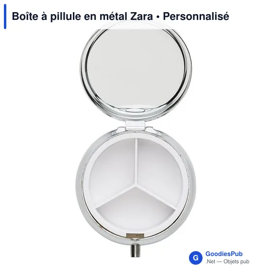 Boîte à pillule en métal Zara - Image 4