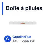 Boîte à pilules personnalisable avec logo - 7 compartiments Chuks - Miniature 11