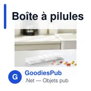 Boîte à pilules personnalisable avec logo - 7 compartiments Chuks - Miniature 8