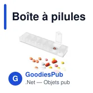 Boîte à pilules personnalisable avec logo - 7 compartiments Chuks - Miniature 9