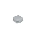 Variante Gris - Boîte à pilules personnalisable compacte en PP avec logo - Compact