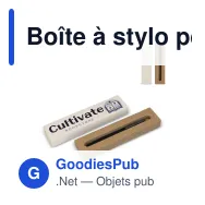Boîte à stylo personnalisable en carton de lait recyclé avec logo - Eco - Miniature 1