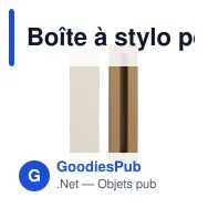 Boîte à stylo personnalisable en carton de lait recyclé avec logo - Eco - Miniature 2