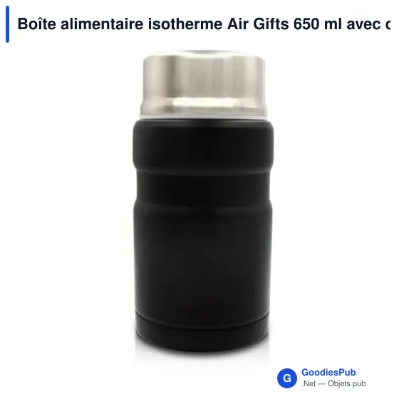 Boîte alimentaire isotherme personnalisable avec logo - Air Gifts 650 ml - Image 8